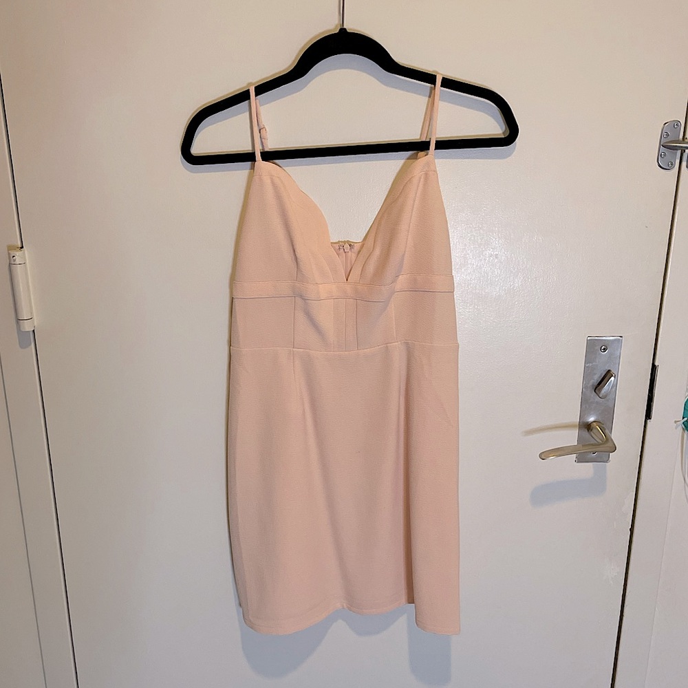 Peach mini dress